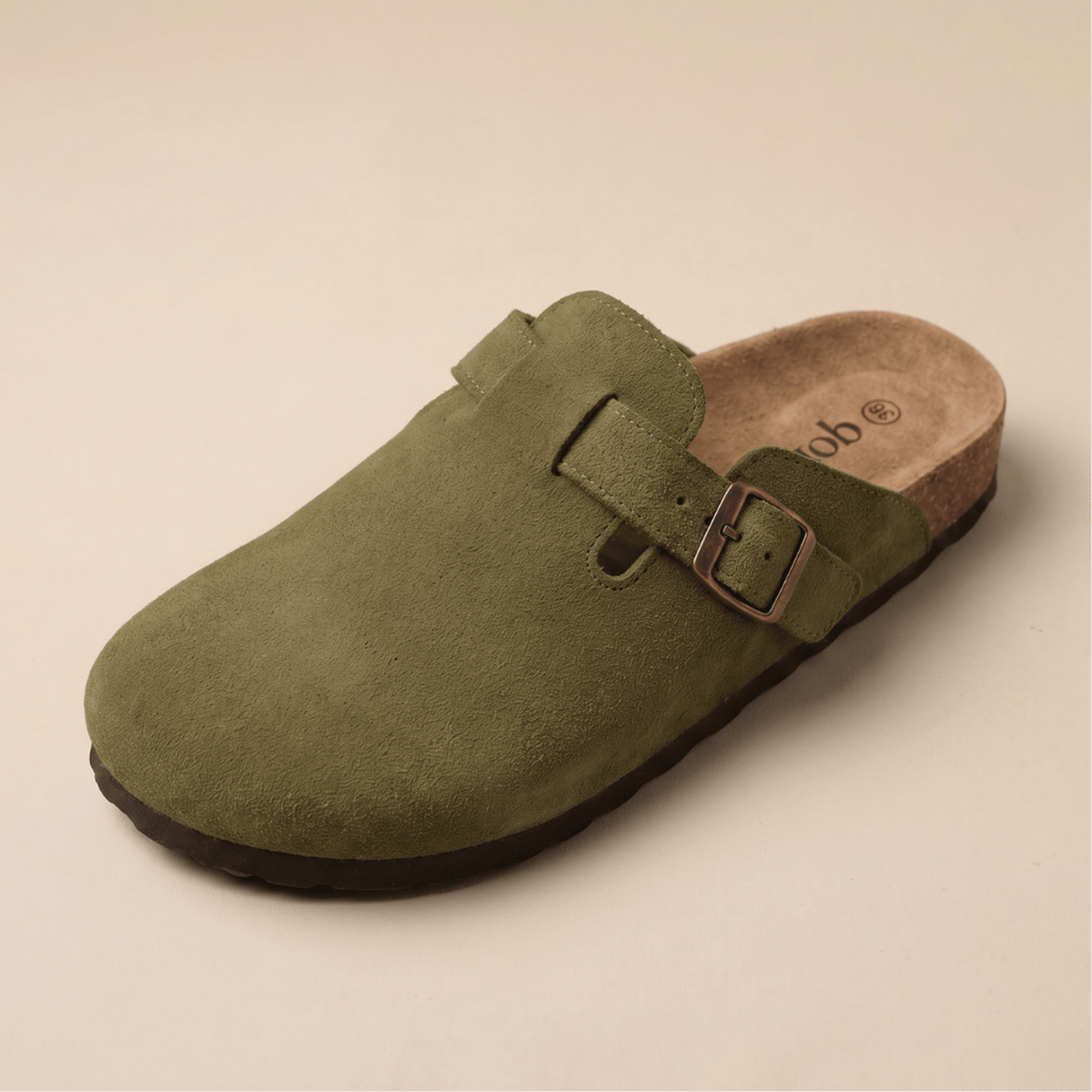 Genuine Suede Clogs by Qomfort